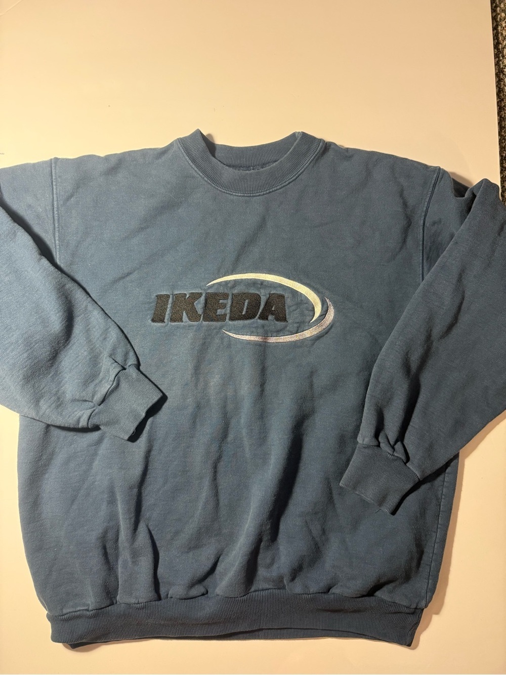 Ikeda Jeans Vintage Sweatshirt Size large 90s Crew Neck Pullover Canada